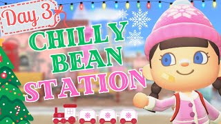 Day 3 WINTER CHRISTMAS ACNH ISLAND  ACNH CUTE TRAIN STATION BUILD  ANIMAL CROSSING NEW HORIZONS [upl. by Branden]