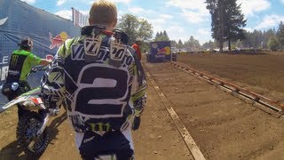 GoPro HD Ryan Villopoto Full Moto 2  Washougal MX Lucas Oil Pro Motocross Championship 2013 [upl. by Arayt]