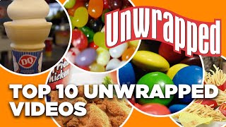 Top 10 THROWBACK Unwrapped Videos of All Time  Unwrapped  Food Network [upl. by Demmahum]