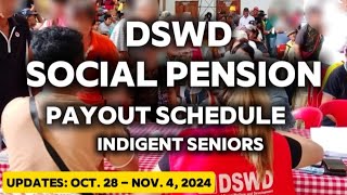 ✅DSWD SOCIAL PENSION PAYOUT FOR INDIGENT SENIOR CITIZEN [upl. by Alexandrina]