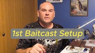 1st Baitcaster Rod Setup  Bass Fishing Tips [upl. by Novak]