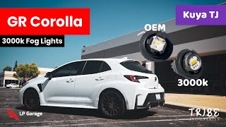 GR Corolla 3000k Fog Lights Install [upl. by Ailemac]