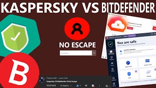 Kaspersky VS BitDefender Antivirus VS NoEscape Virus [upl. by Ahtabbat]