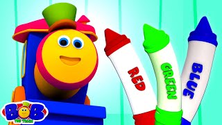 Crayons Colors Song  More Learning Videos amp Nursery Rhymes by Bob The Train [upl. by Deeanne]