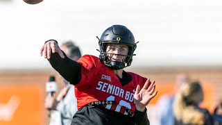 New Denver Broncos QB Bo Nix Highlights Full  Senior Bowl  QB Oregon Ducks [upl. by Aratas587]