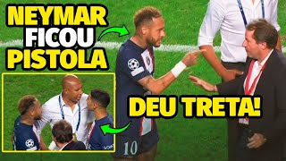 FOI POR ISSO QUE O NEYMAR FICOU BRAVO NA PARTIDA DA CHAMPIONS LEAGUE DO PSG X BENFICA [upl. by Eecram136]