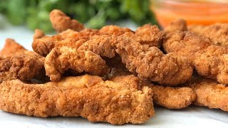 Crispy Chicken Strips Recipe [upl. by Nonnaihr]