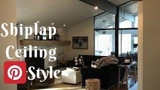 🛠 DIY Shiplap Ceiling [upl. by Eskill]