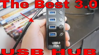 Powered USB Hub atolla USB 30 Hub 4  1 Data Transfer and Charging Multiport with 15W 5V3A [upl. by Otsenre]