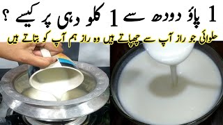 Low Budget Yogurt  How To Make Yogurt At home  Dahi Jamane Ka Sahi Tarika  Dahi Recipe [upl. by Joao]