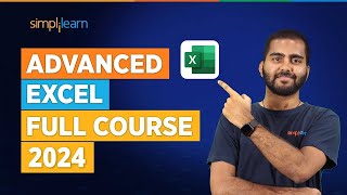 Advanced Excel Full Course 2024  Excel Tutorial For Beginners  Excel Training  Simplilearn [upl. by Lev]