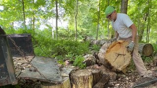 How to move heavy wood rounds easily [upl. by Monjo]