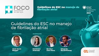 Debate Guidelines ESC 2024 no Manejo da Fibrilação Atrial [upl. by Eohce]