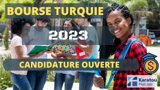 Bourse Turquie 2023  Bourse détude entièrement gratuite [upl. by Marquet]