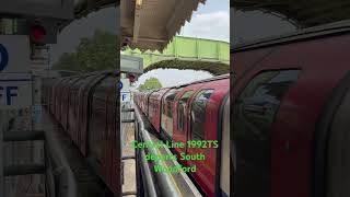 Central Line 1992TS departs South Woodford londonundergroundtransport [upl. by Arawaj887]