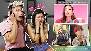 REACCIONANDO AL KPOP BTS BLACKPINK EXO ACE RED VELVETy más  iLeoVlogs [upl. by Ynoep]