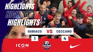 Vis Subiaco  Ceccano 14 Highlights [upl. by Hannan]