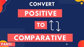 DEGREES OF COMPARISON Positive Comparative and Superlative [upl. by Misab]