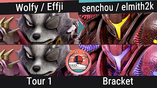 Shinkansen 10  Wolfy  Effji Wolf vs senchou  elmith2k Dark Samus  T1 [upl. by Evangelina]