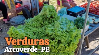 Joselina vendedora de verduras Feira do São Miguel Margens da BR232 ArcoverdePE [upl. by Gosney]