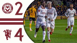 Kobbie Mainoos FIRST United Goal 🤩  Newport County 24 Man Utd  Highlights [upl. by Dub]