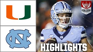 Miami Hurricanes vs North Carolina Tar Heels  Full Game Highlights [upl. by Shull]