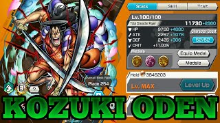 KOZUKI ODEN FULL BOOST  BOUNTY COLOR  ONE PIECE BOUNTY RUSH  OPBR [upl. by Emlynn]