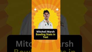 Mitchell Marsh Bowling Stats in Test Shorts [upl. by Nahtad556]