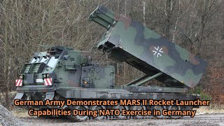 German Army Demonstrates MARS II Rocket Launcher Capabilities During NATO Exercise in Germany [upl. by Anada109]