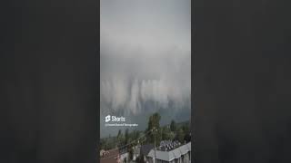 Massive Thunderclouds Spotted Over Montreal shorts weather sky thunderstorm tornado extreme [upl. by Anoo]