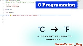 C Program To Convert Temperature of Celsius to Fahrenheit  C Programming  C Coding [upl. by Zealand]