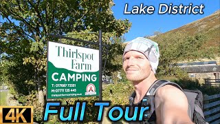 Thirlspot Farm Campsite  Full Tour  The JD Way  Lake District [upl. by Anire959]