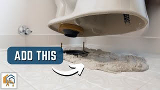 How to Set a Toilet on an UNEVEN Floor NO SHIMSNO CAULK NEEDED [upl. by Zales]