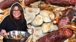 How to Make Kielbasa amp Pierogi Tray Bake with Sauerkraut Sweet Peppers and Dijon Sour Cream Sauce [upl. by Remington144]