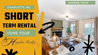 Charlotte NC Airbnb Tour  Short Term Rental [upl. by Miquela]