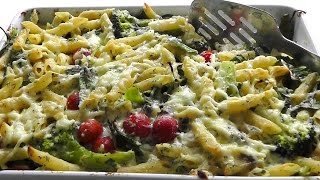 SALMON PASTA BAKE  How to make easy recipe [upl. by Assyram]