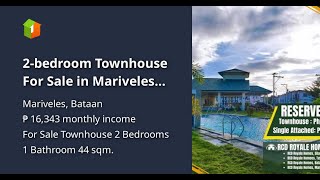 2bedroom Townhouse For Sale in Mariveles Bataan Pre selling [upl. by Zoller]