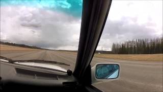 BMW E30 M50 turbo vs Yamaha R1 2012 [upl. by Htedirem]