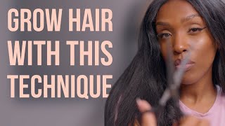 Hair Dusting Technique  How To Grow Long Natural Hair [upl. by Mireille]