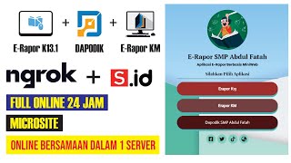 Sangat Gampang  Cara Mengonlinekan Erapor Dapodik Bersamaan dan Membuat Microsite E Rapor Online [upl. by Kimball]