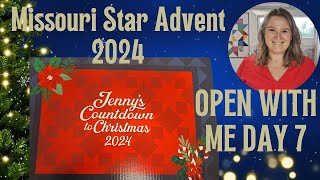 UNBOXING and Ideas for DAY 7 of Jennys Countdown to Christmas Box 2024 Missouri star advent 2024 [upl. by Coralie387]