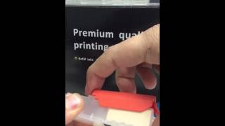 How to remove and reinstall the orange cap for CISS or refillable cartridges for canon [upl. by Arbmat]