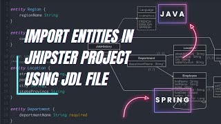 Import entities in JHipster project using JDL file [upl. by Hiro882]