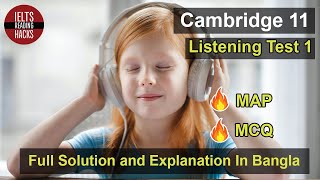 Cambridge 11  Test 1 IELTS Listening Solution  explanation  tips for Beginners in Bangla [upl. by Kory]