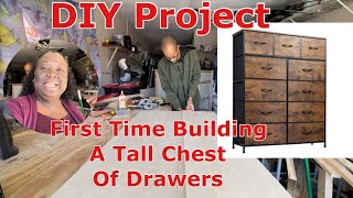 DIY Project Building A Tall 6 Chest Of Drawers [upl. by Eberto]