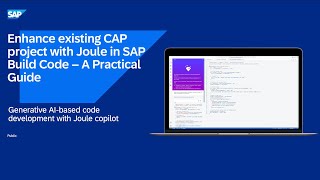Enhance Existing Data Model and Service with Joule in SAP Build Code [upl. by Cliffes]