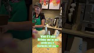 Starbucks Birthday Perks Starbucks starbucksfrappuccino [upl. by Dnanidref]