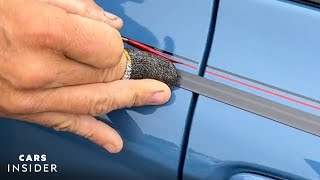 Pinstriping Is Professional Freehanded Line Art  Cars Insider [upl. by Ymrej]