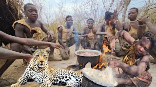 Hadzabe Hunting AntelopesCooking amp Eating Wild Meat In The Bush•Tru Hunters [upl. by Pavlish]