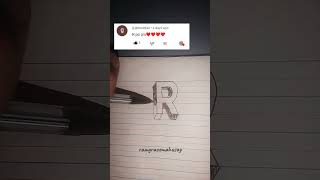 letter R letter alphabet drawing [upl. by Arta]